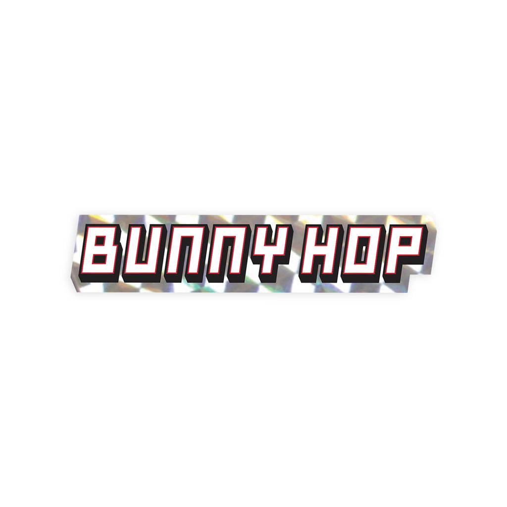 Bunny Hop 7" Foil Sticker 25 Pack