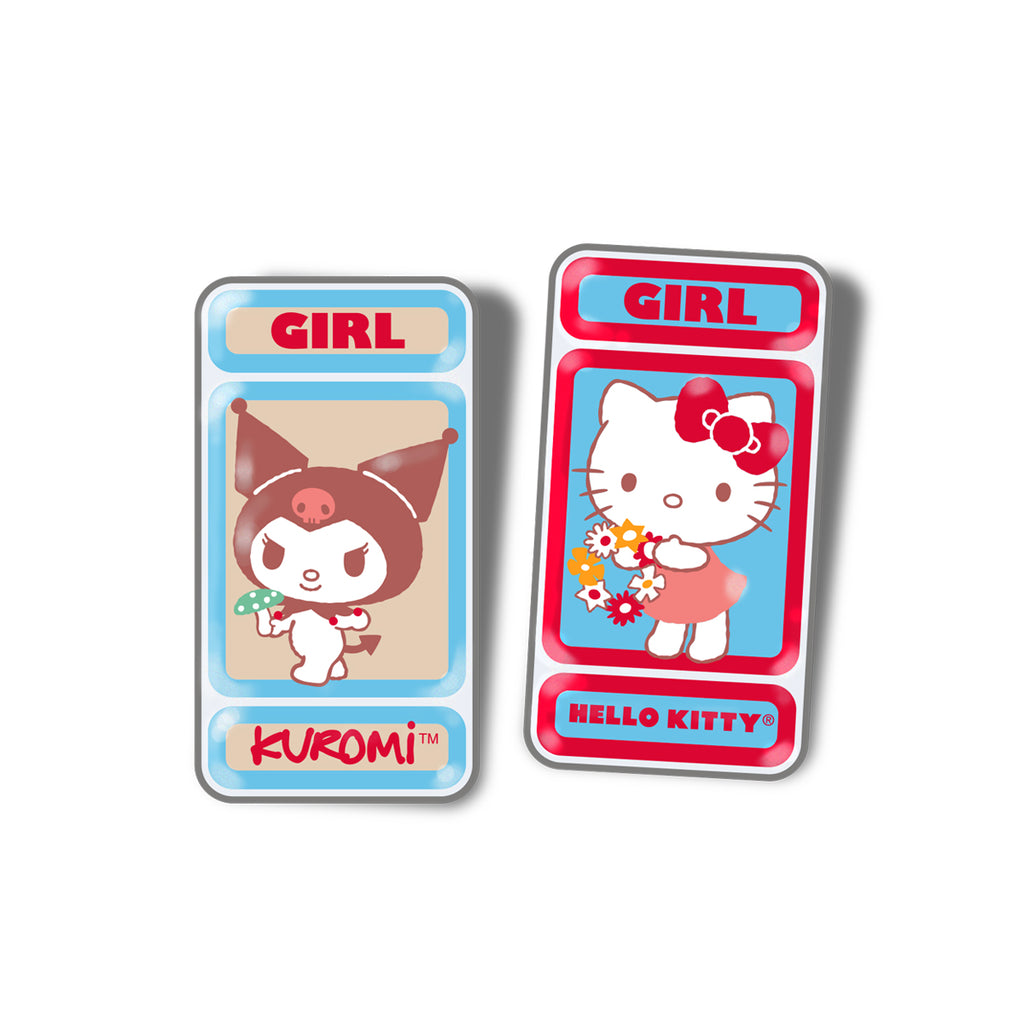Kitty/Kuromi Enamel Pin Set of 3