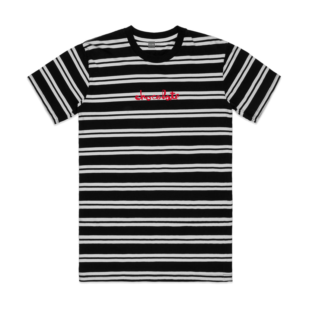 Striped Chunk Embroidered Tee